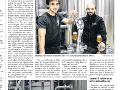 La bière Kiara veut pousser la porte des bars de l'île